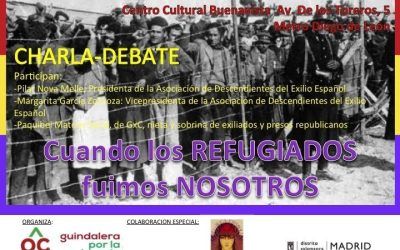 CHARLA DEBATE: CUANDO LOS REFUGIADOS FUIMOS NOSOTROS
