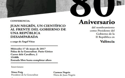 Juan Negrín Un científico al frente del Gobierno de una República desamparada