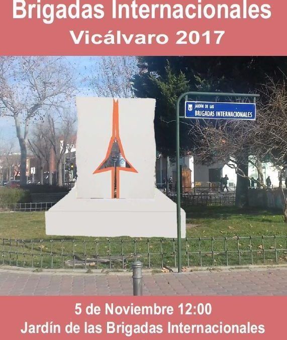 Inauguración del nuevo monumento a las Brigadas Internacionales