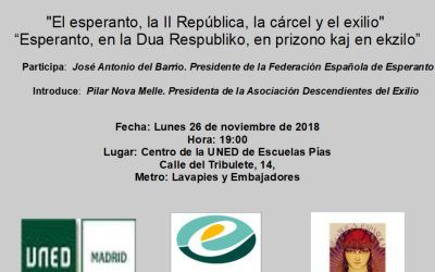El esperanto, la II República, la carcel y el exilio