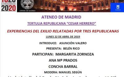 Experiencias del exilio relatadas por tres republicanas